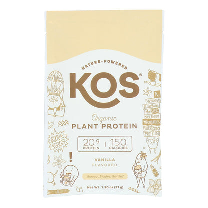 Kos Vanilla Protein Powder 1.30 Oz Single-Serve - Case of 12
