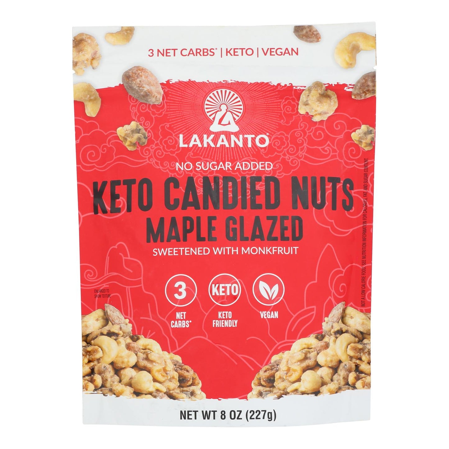 Lakanto Maple Glazed Keto Nuts | 12 x 8 Oz