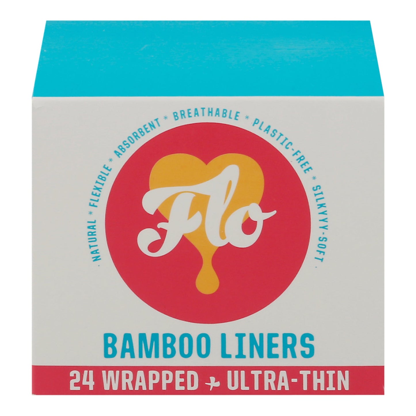 FLO Liners Bamboo Wrapped, Hypoallergenic, Unscented, Chlorine Free, 24 Count (Pack of 12)