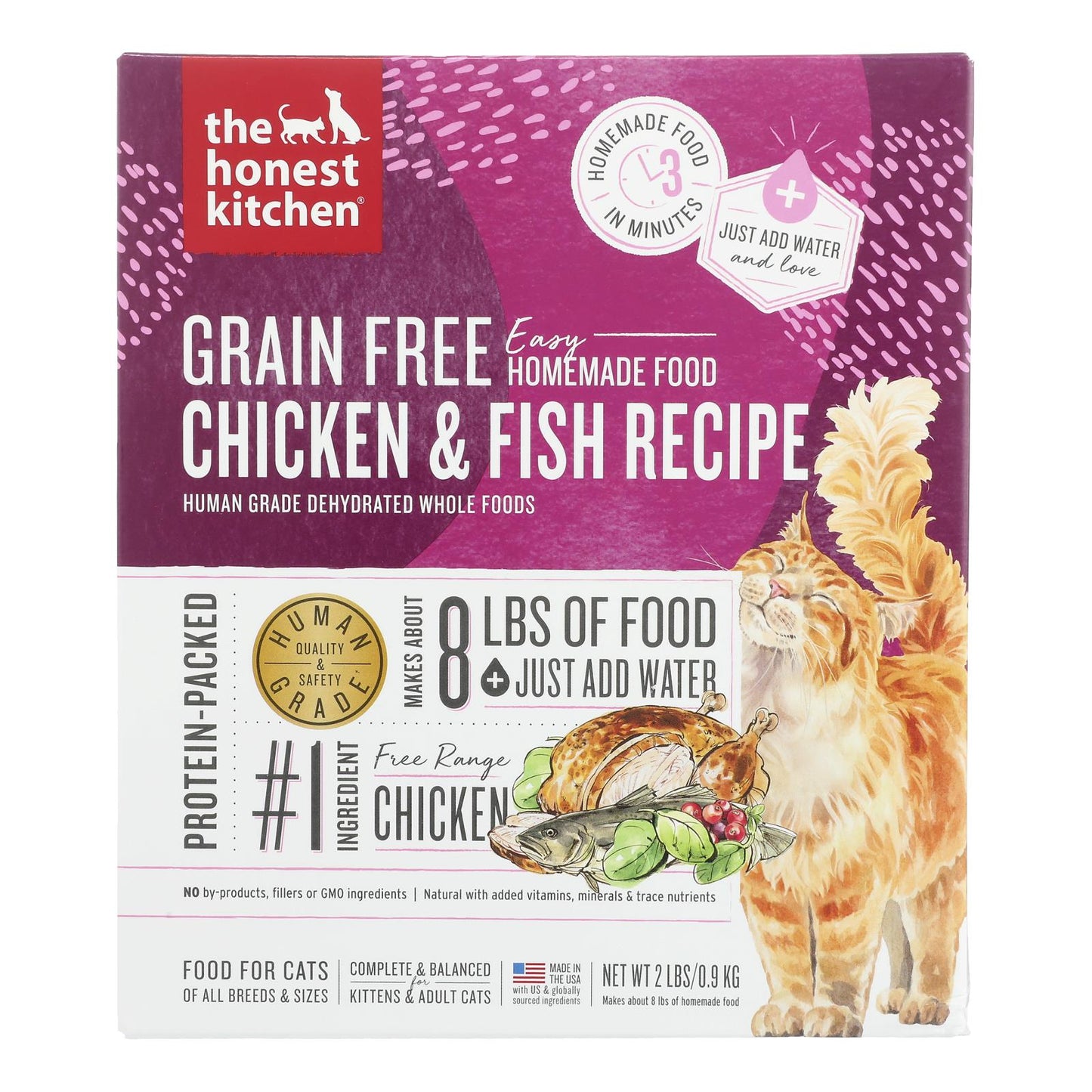 The Honest Kitchen - Cat Food Green Fire Dehydrated Chicken with Fish 2 Lb Case (6-Pack)"