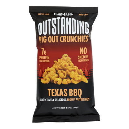 Outstanding Foods Crunchies Texas BBQ Case - 12 x 3.5 oz