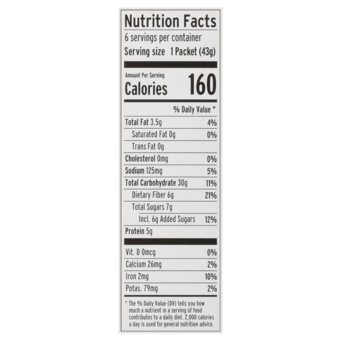 Purely Elizabeth Sugar-Free Classic Cinnamon Oatmeal, 9.12 oz., Pack of 6