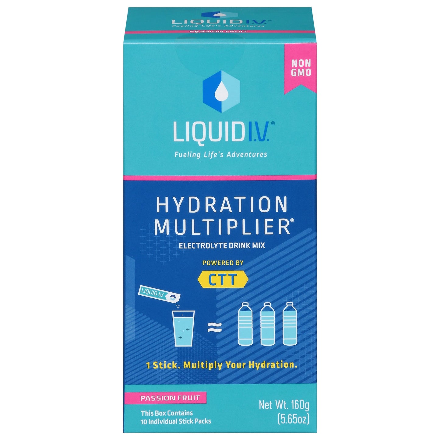 Liquid I.V. - Hydrating Drink Mix - Passionfruit - 10-Count - 5.65 oz Sticks