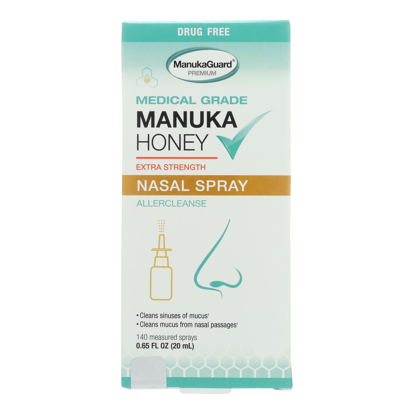 Manukaguard Allercleanse Nasal Spray - Reduces Allergic Reactions, 0.65 Fl. Oz