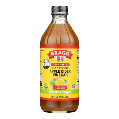 Bragg Apple Cider Vinegar with Ginger 16 oz Case of 12