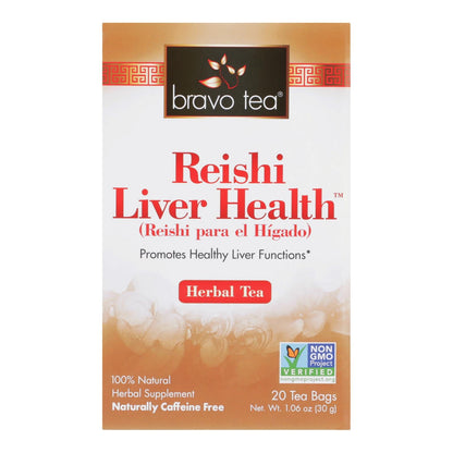 Bravo Teas & Herbs Reishi Mushroom Liver Support Tea - 20 Tea Bags