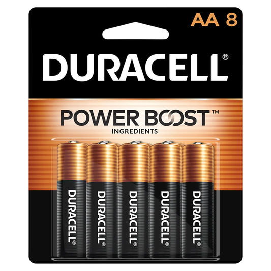 Duracell Buttery Alkaline AA Batteries 1.5V - Case of 48 (8-Packs)