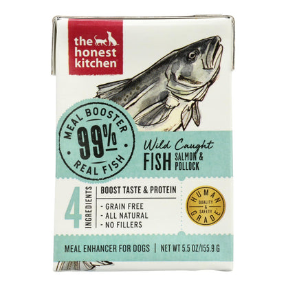 The Honest Kitchen Dog Food Meal Boost, 99% Salmon & Pollock, 5.5 oz, Case of 12