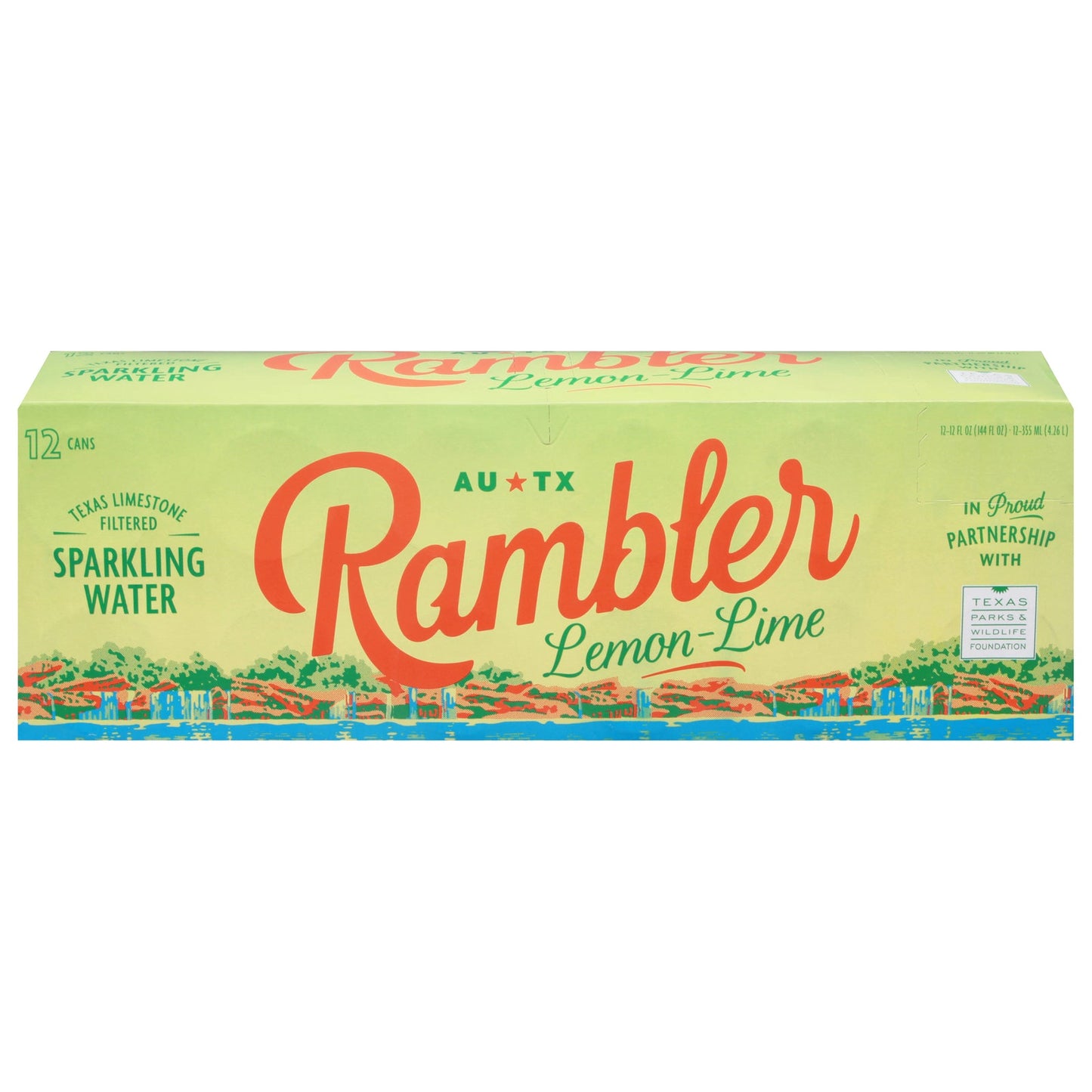 Rambler Sparkling Lemon Lime Water - 24-Pack (12 fl. oz. each)