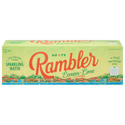Rambler Sparkling Lemon Lime Water - 24-Pack (12 fl. oz. each)