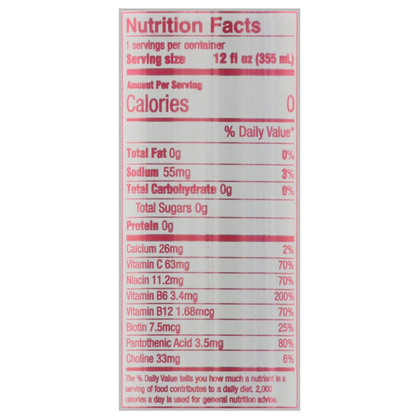 Aspire Healthy Energy Sparkling Raspberry Acai, 12-Pack 12 Oz Cans