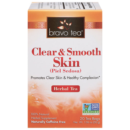 Bravo Teas and Herbs Clear & Smooth Skin Tea - 20 Tea Bags