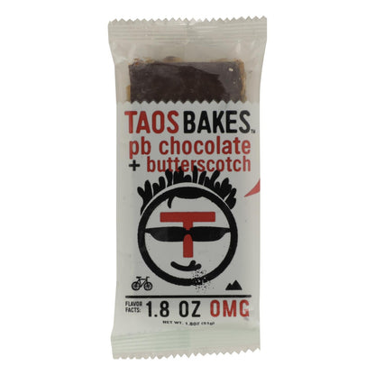 Taos Bakes Chocolate Peanut Butter Butterscotch Cookie Bites, 1.8 Oz, Pack of 12