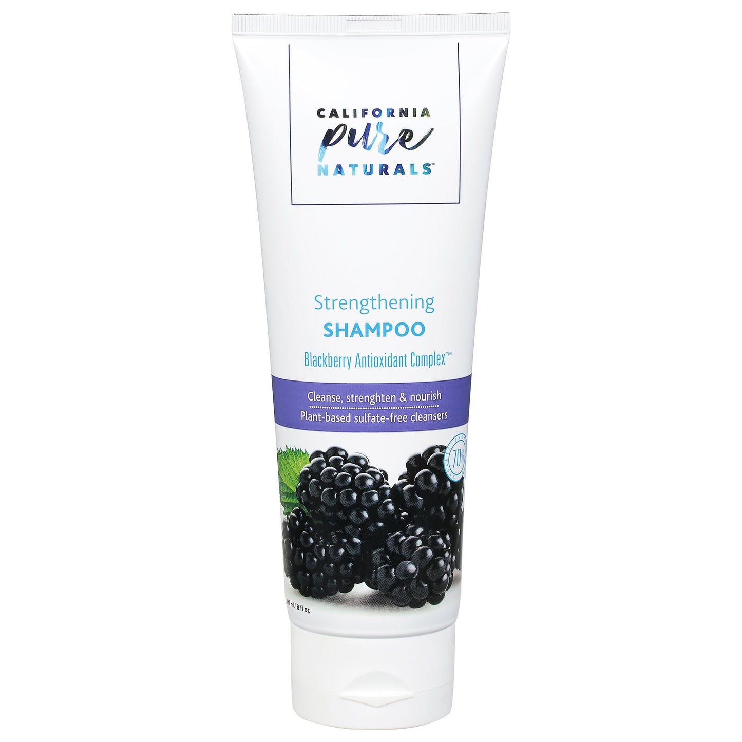 California Pure Naturals Strengthening Shampoo with 8 Fl Oz - Enhances Hair Health, Vitality, and Shine