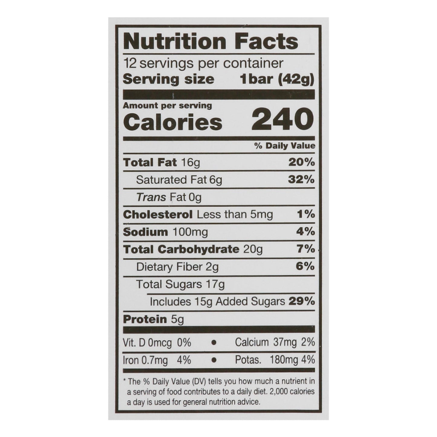 Ocho Candy Peanut Butter Candy Bar - 1.5 Oz, Pack of 12