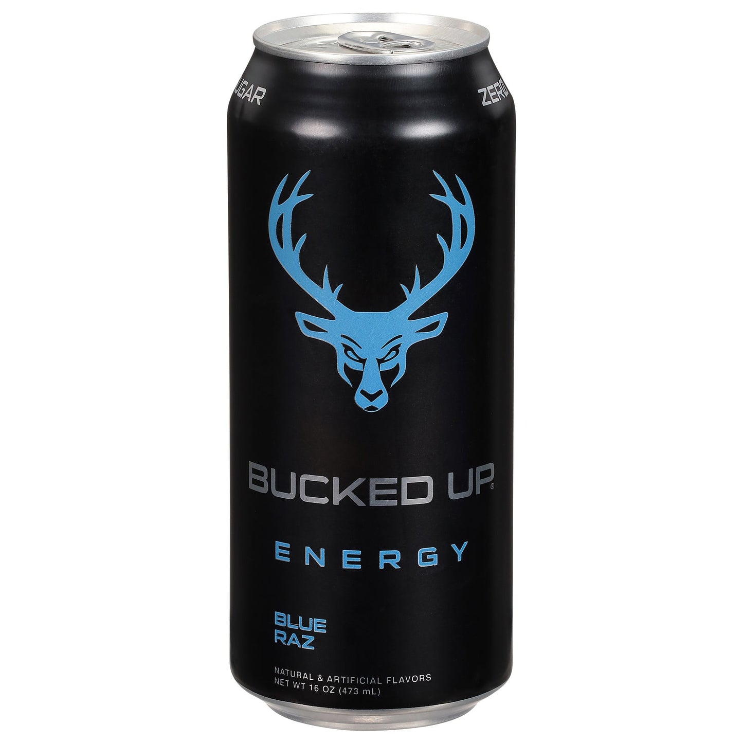 Bucked Up Blue Raz Energy Drink - Case of 12 x 16 Oz Cans