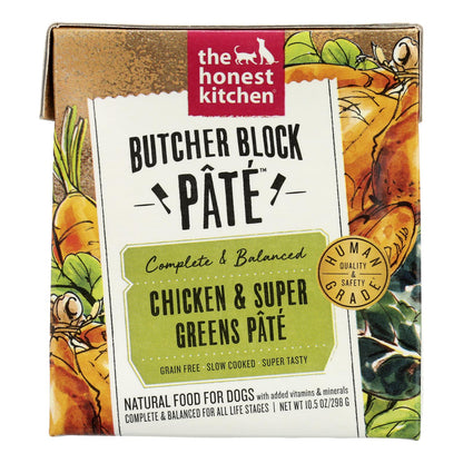The Honest Kitchen Dog Food Pate, Chicken & Greens, 10.5 oz, Case of 6