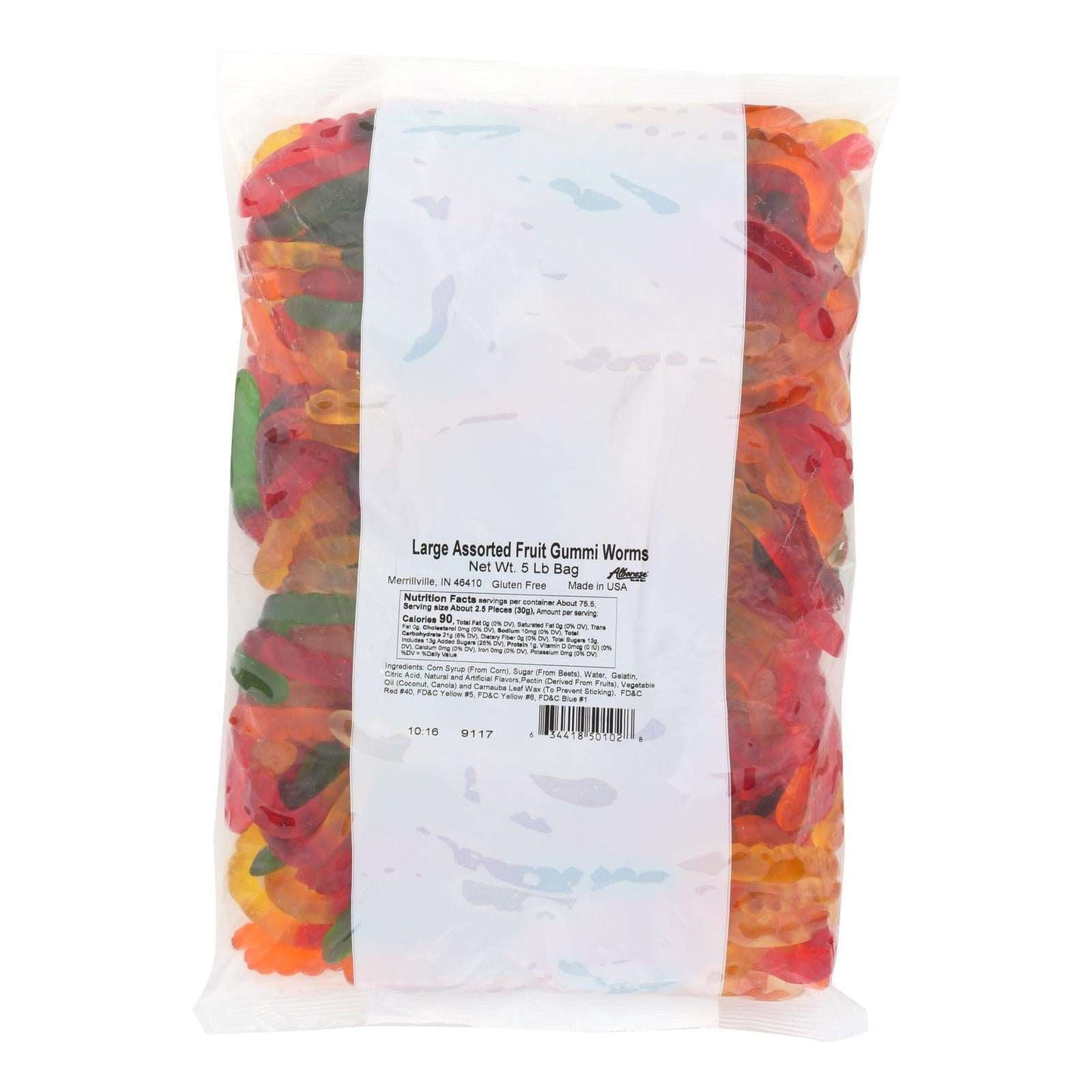 Albanese Fruit Worms Candy Assortment - 4-5 Lb Bag