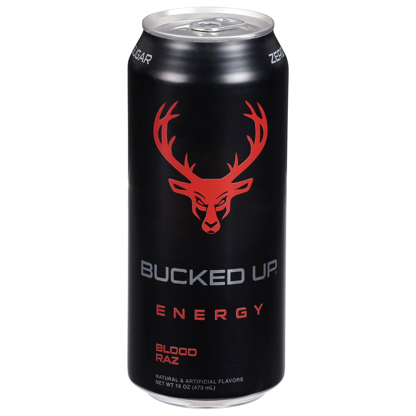 Bucked Up Blood Raz Energy Drink - Case of 12 - 16 Oz