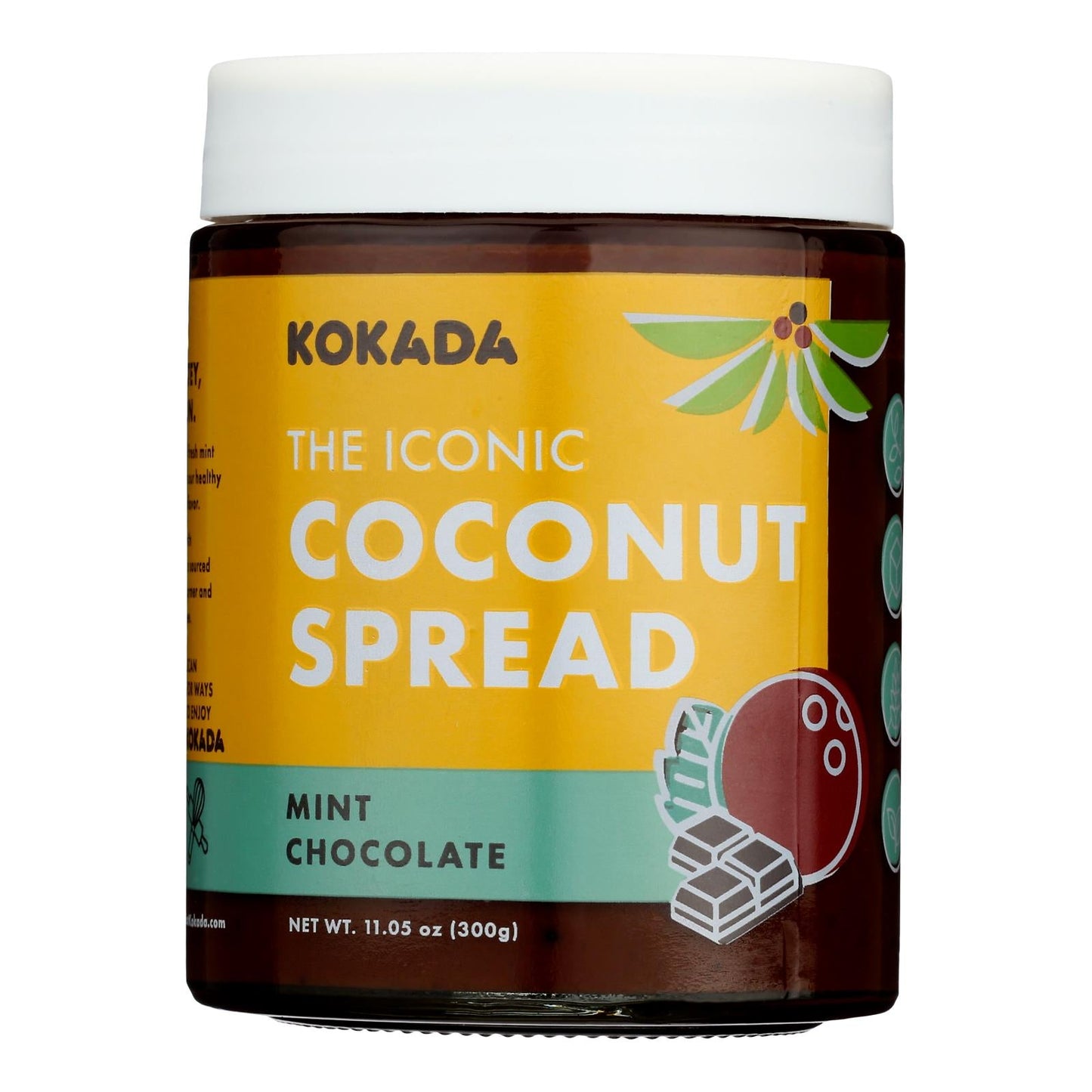 Kokada Spread Mint Chocolate Coconut, 11.05 Oz Pack of 8