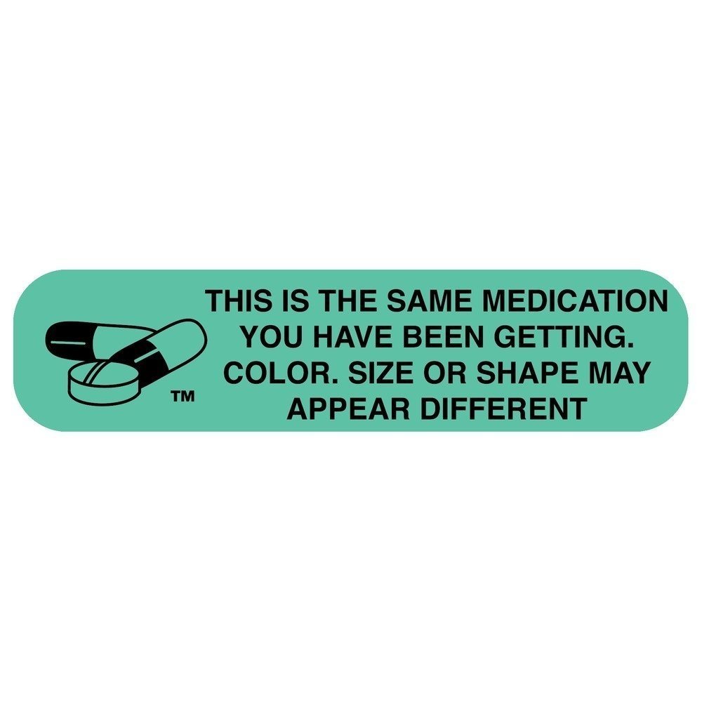 Apothecary Products Wellness Label & Look Different Green Case Of 1000