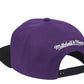 Mitchell & Ness 2 Tone HWC Classic Los Angeles Lakers Snapback Hat Purple/Black