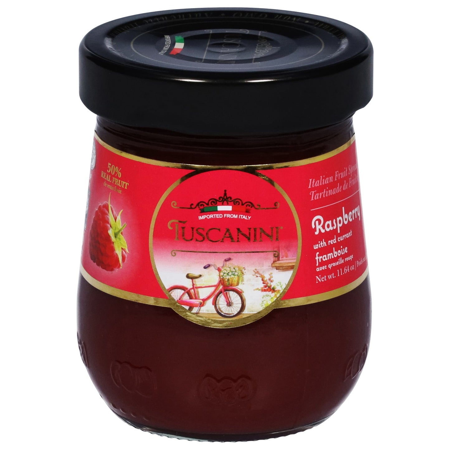Tuscanini Premium Italian Raspberry Preserves, 12 Oz (Pack of 12)