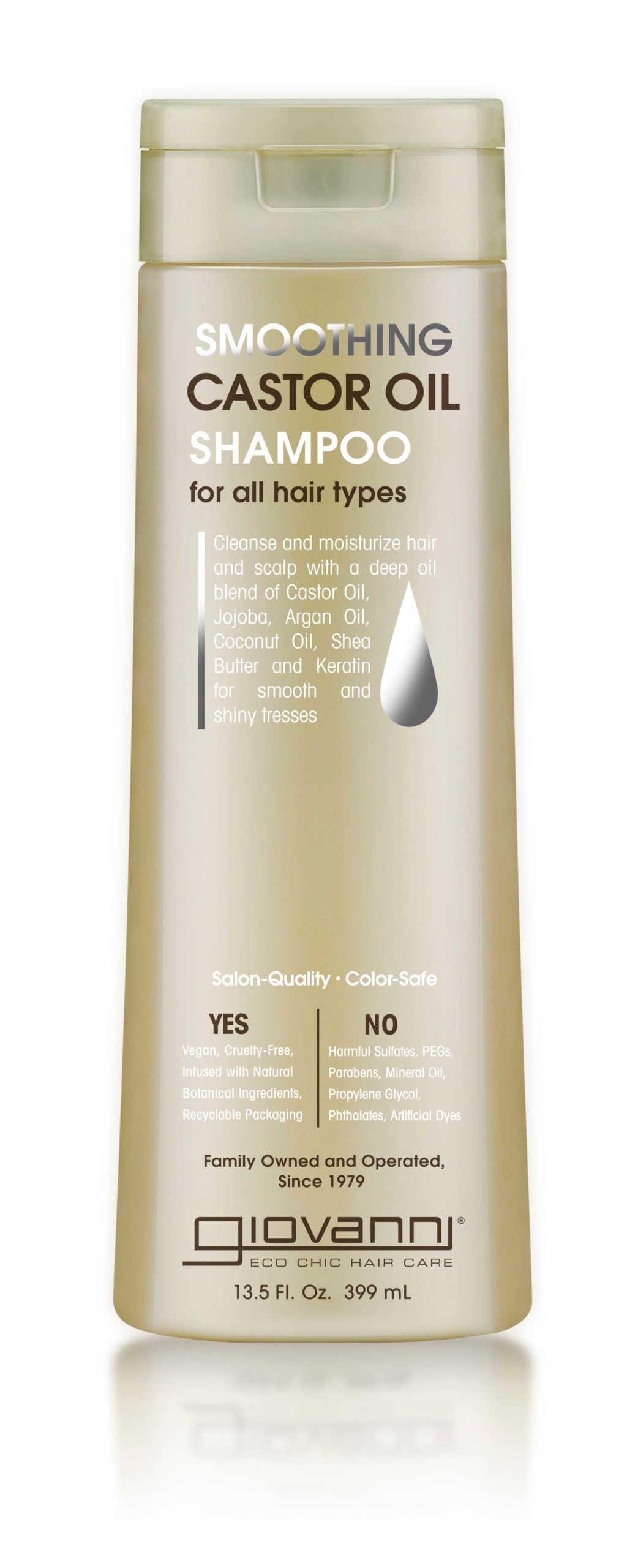Giovanni Smooth As Silk Shampoo with Castor Oil - 13.5 Fl Oz