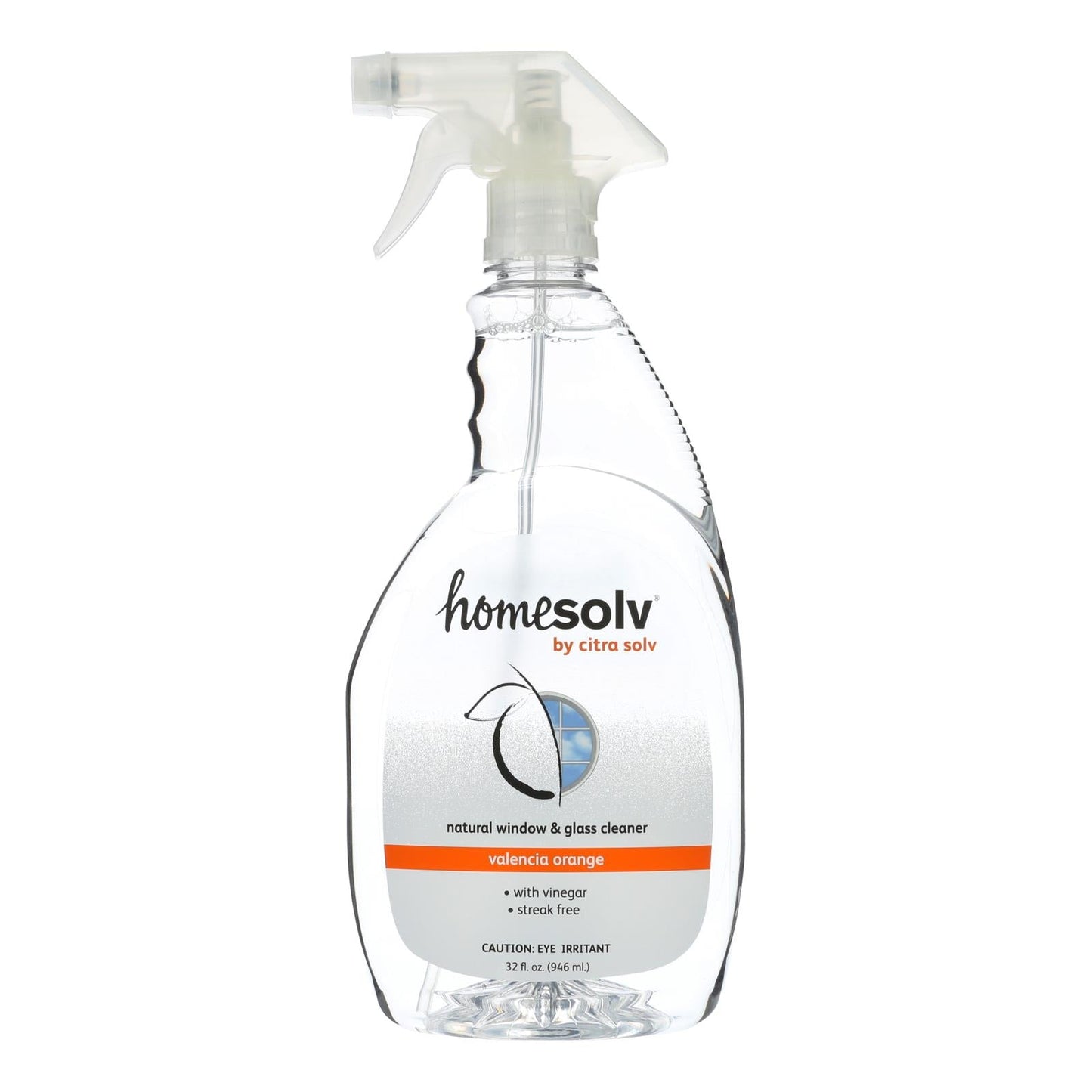Citra-Solv - homesolv  - Natural Window & Glass Cleaner - Valencia Orange, 32 fl oz, Pack of 6