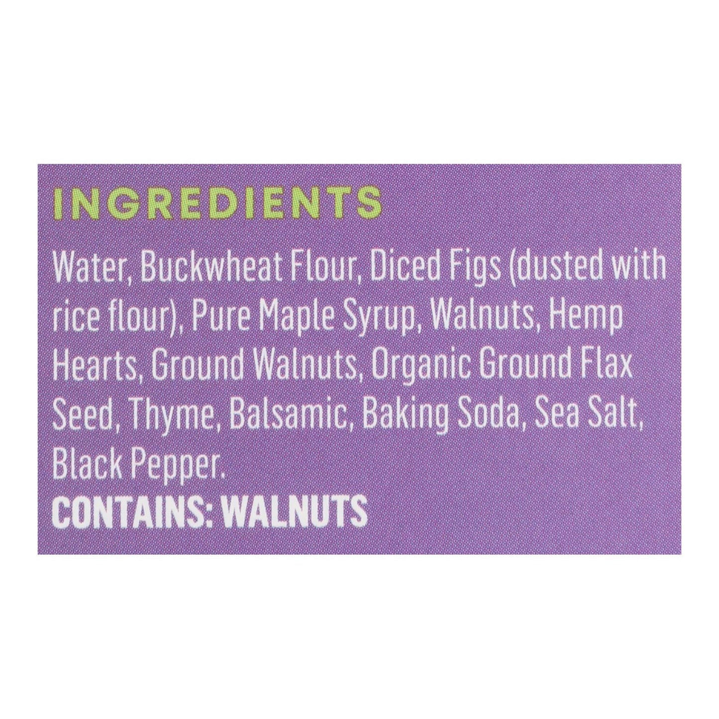 Maine Crisp Fig and Thyme Savory Crisps - Case of 10 - 4 Oz