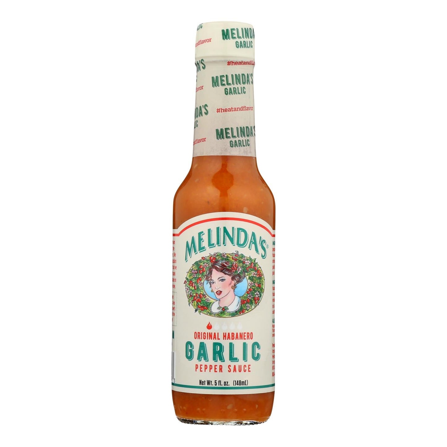 Melinda's Garlic Hot Sauce, 5 oz (Pack of 12) - Gluten-Free Kosher