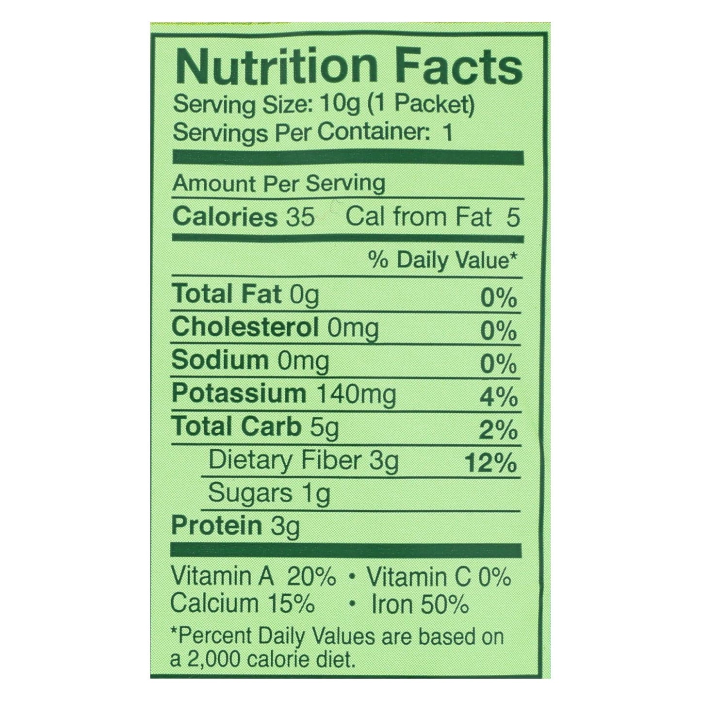Kuli Pure Moringa Vegetable Powder - 20 x 0.4 Oz. Packs