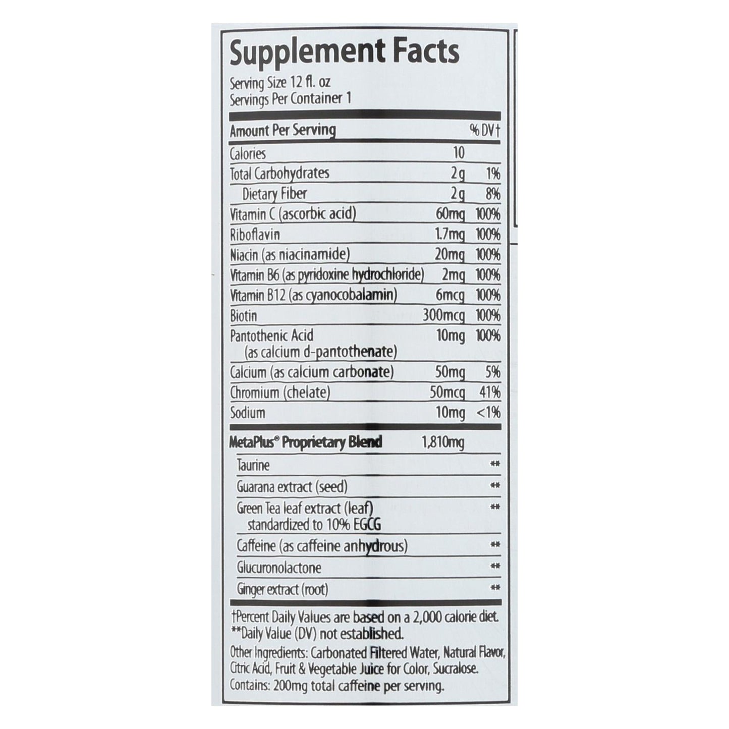 Celsius Sparkling Wild Berry Dietary Supplement Case