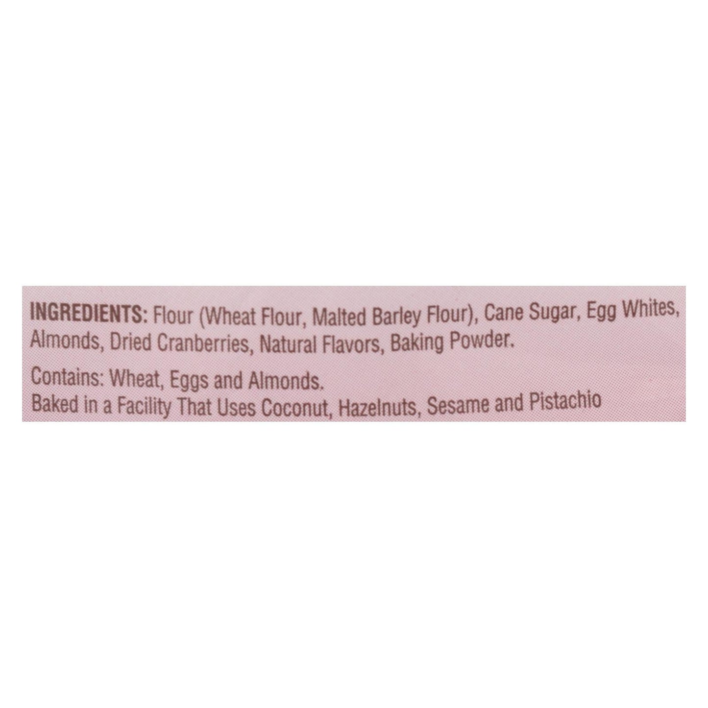 Almondina Toastees Toasted Almond Thins, Cranberry Almond, 5.25 Oz (Pack of 12)