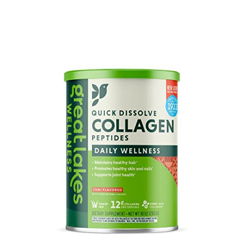 Great Lakes Wellness Vanilla Collagen Peptides 10 Oz