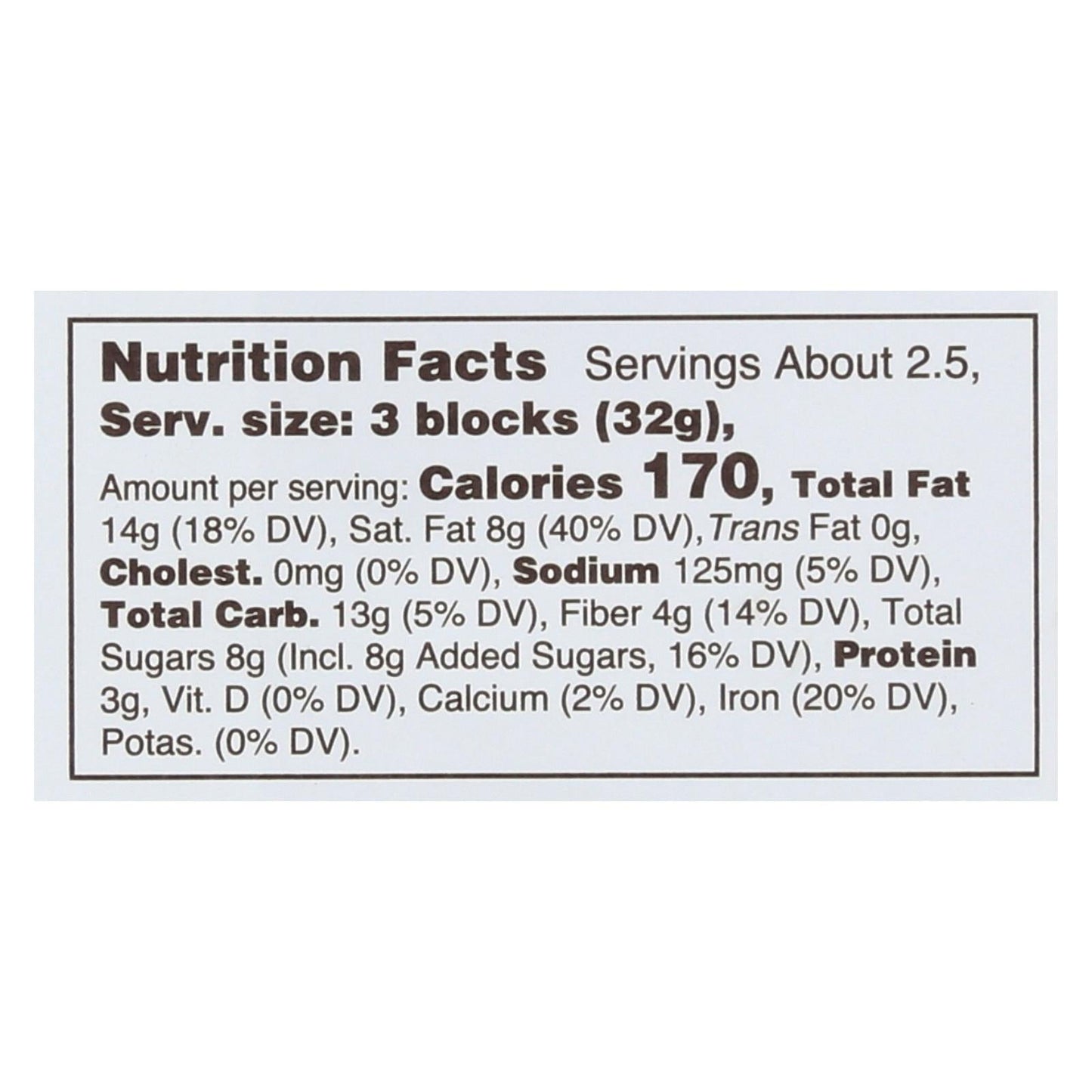 Lake Champlain Chocolates Almonds & Sea Salt 72% Dark Chocolate Bar - 3 Oz. (Case of 12)