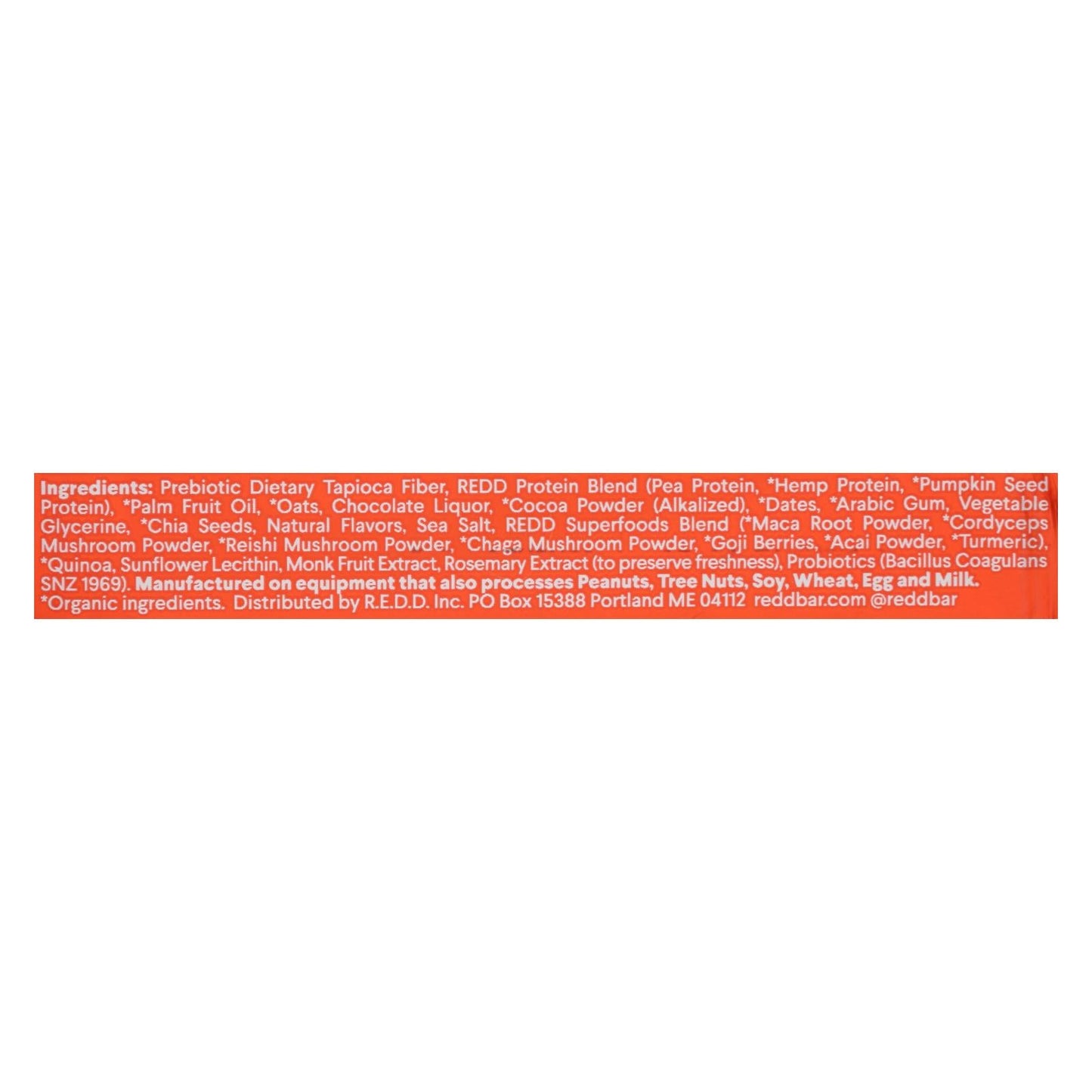 Redd Chocolate Energy Bars - 12-Count Pack for Sustained Energy and Rich Flavor