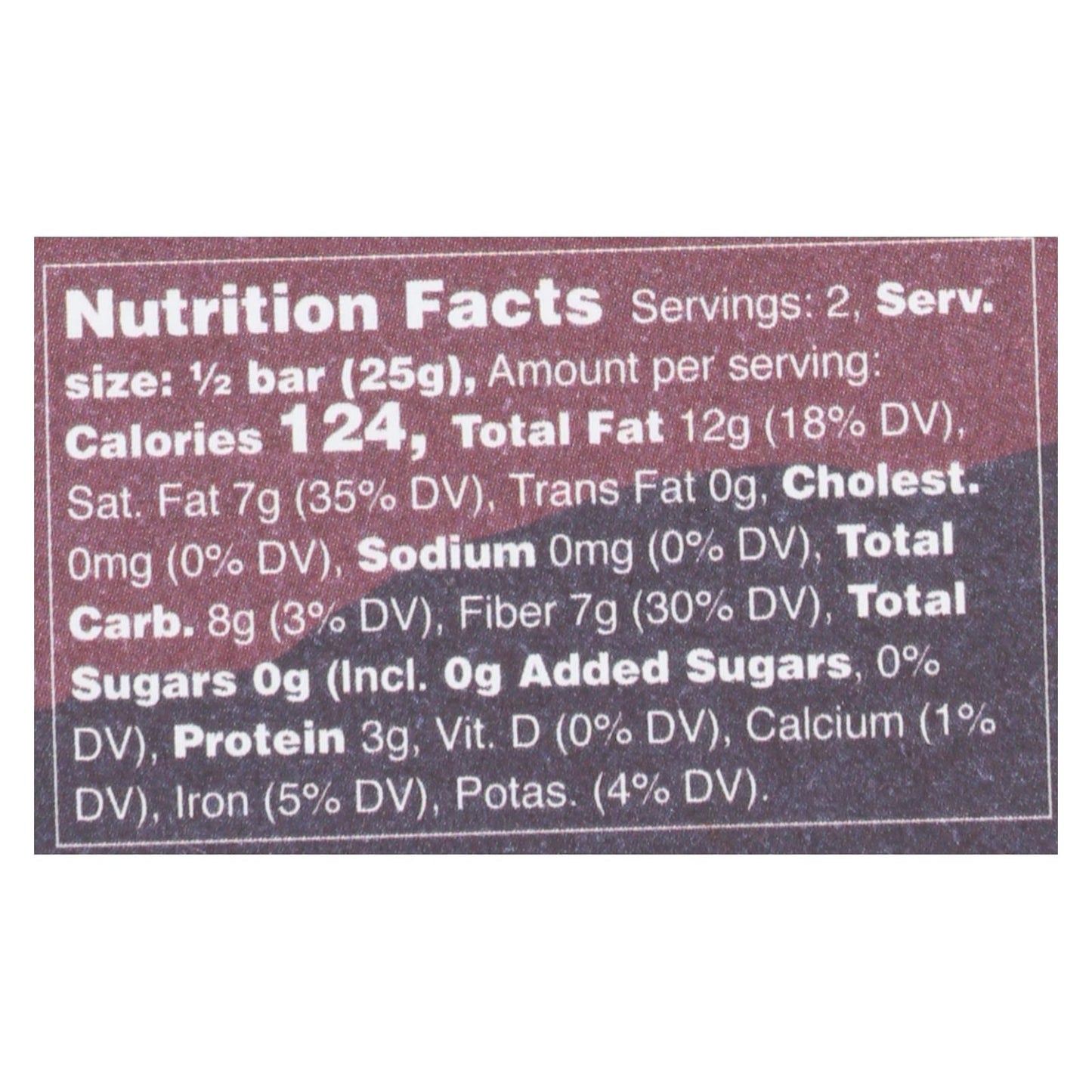 Raaka 100% Cacao Chocolate Bar, Case of 12, 1.8 Oz Each