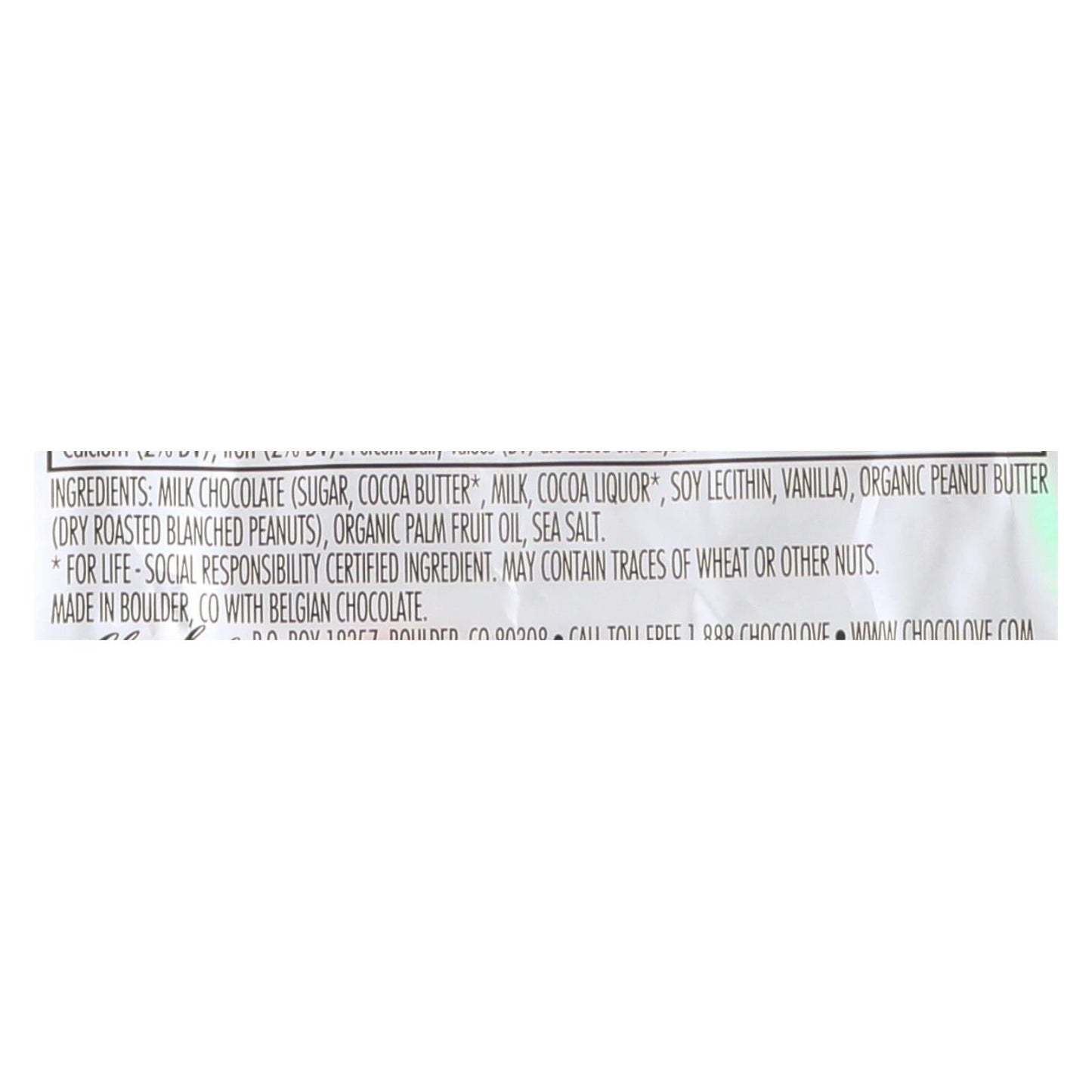 Chocolove XOXO Creamy Peanut Butter in Delicious Milk Chocolate Cups, .6 oz (Case of 50)