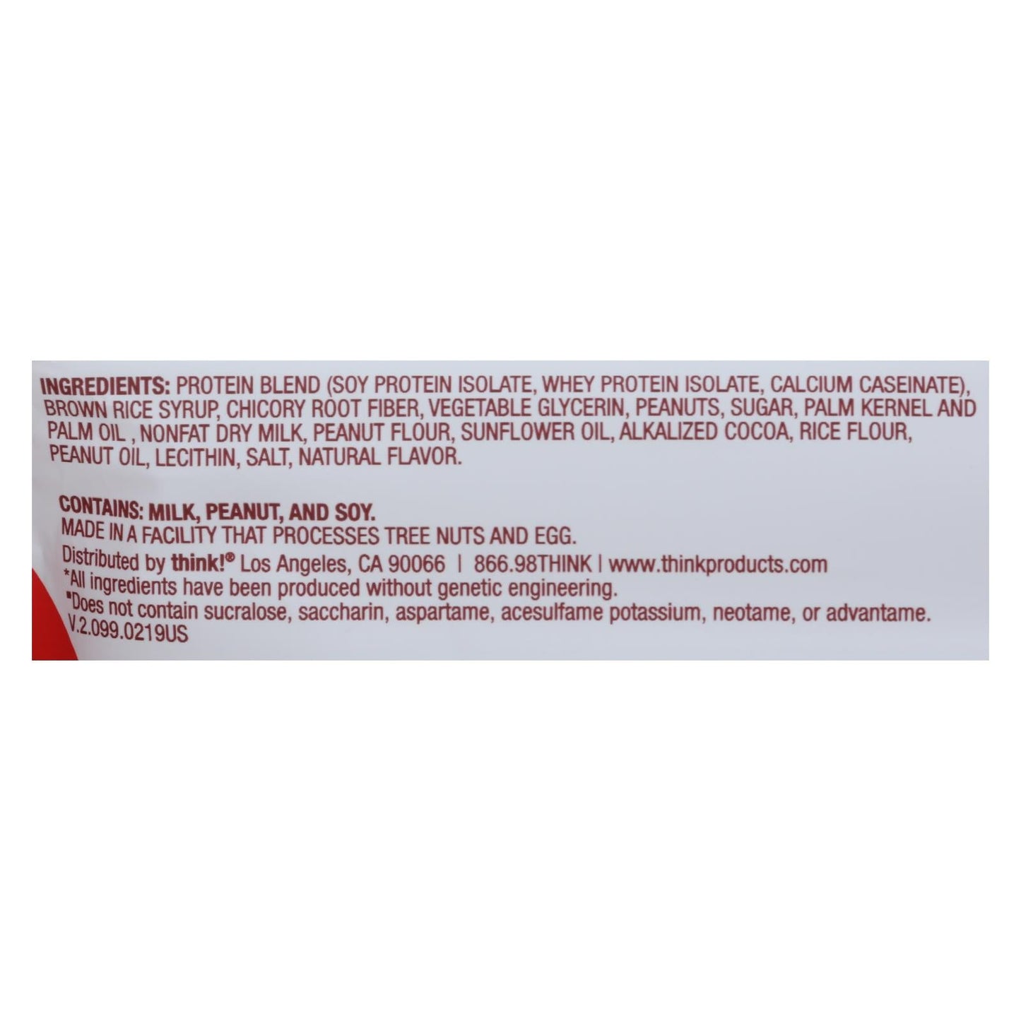 Thinkthin Protein & Fiber Bar - Rich Chocolate Peanut - 1.41 Oz