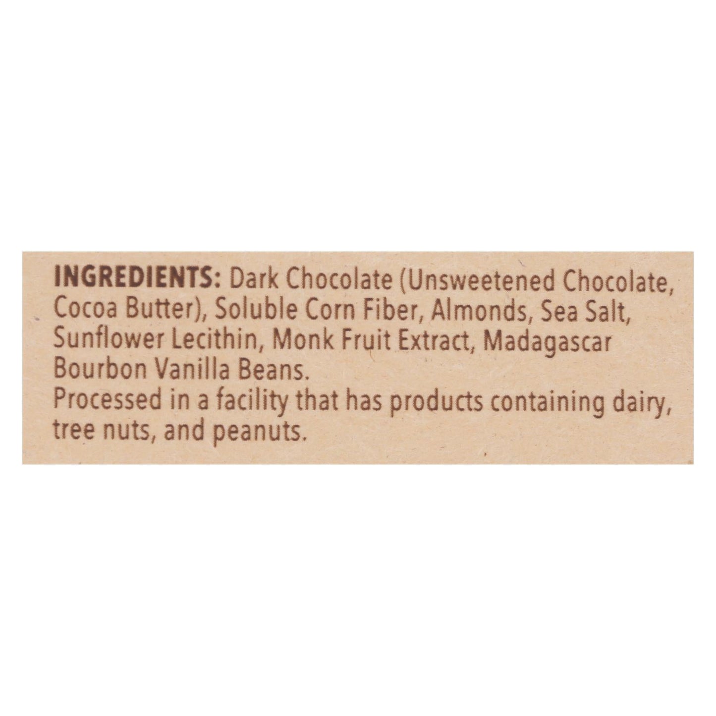 Choc Zero Keto Bark Dark Chocolate with Almonds, 6 Oz - Pack of 12