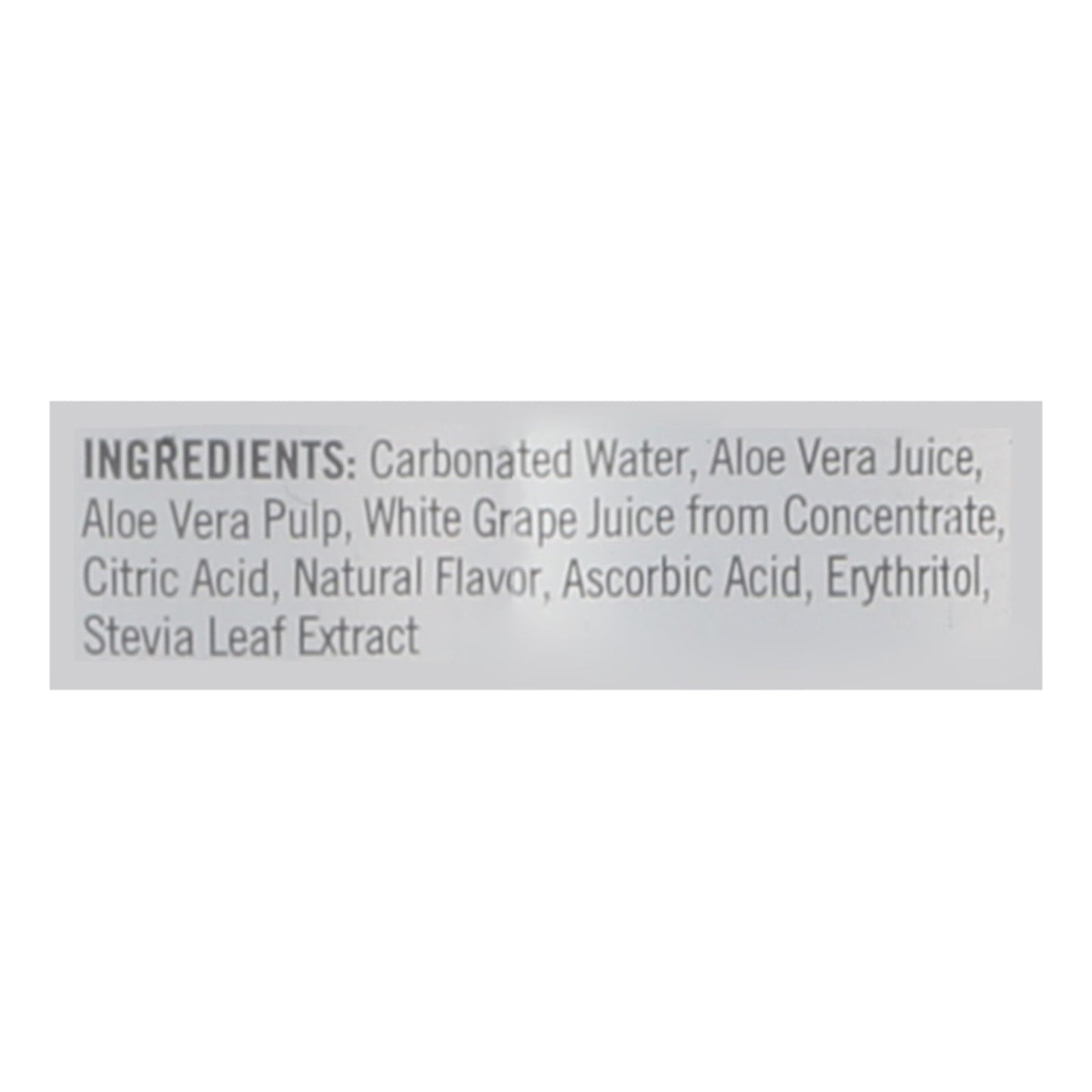 Aloe Sparkling White Grape Drink - 12 Pack - 11.2 fl. oz. Cases