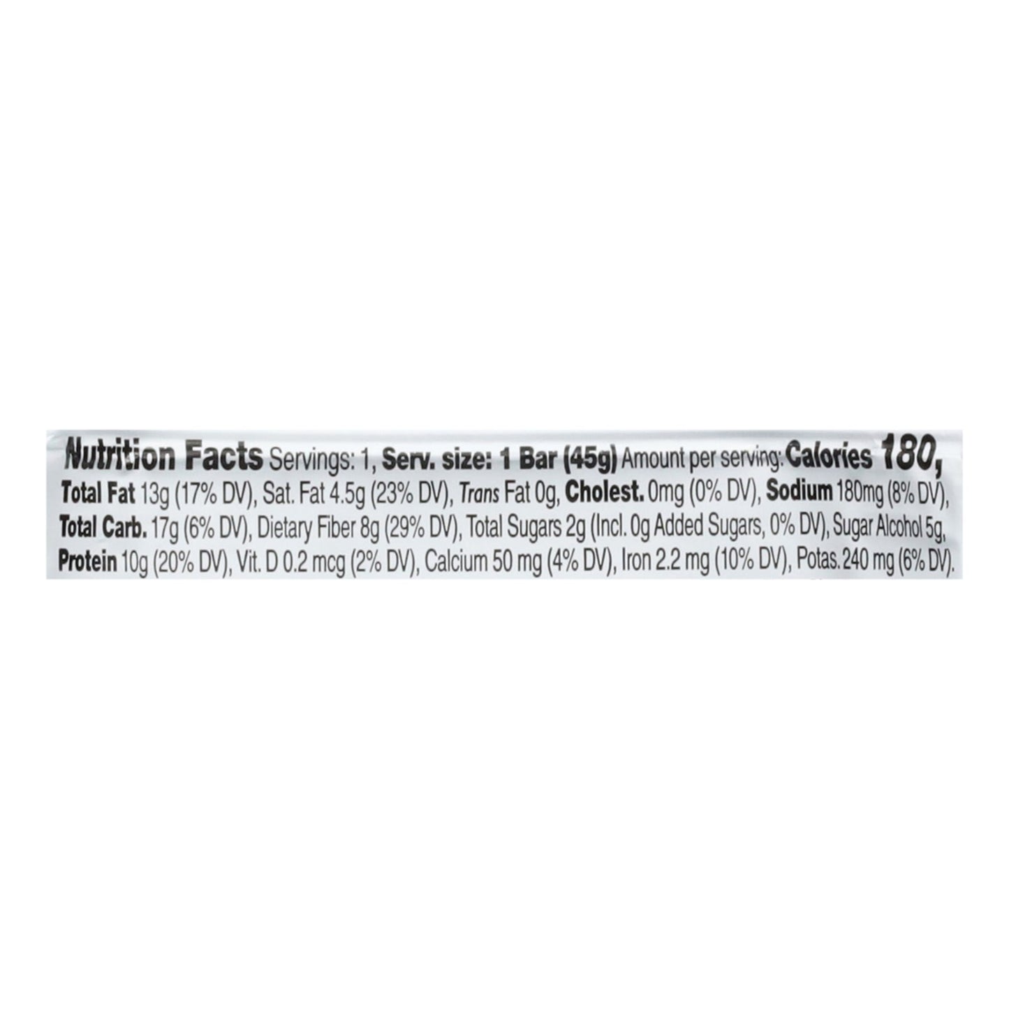 Cando Bar - Creamy Peanut Butter with Chocolate Chunks - 1.59 Oz - Case of 12