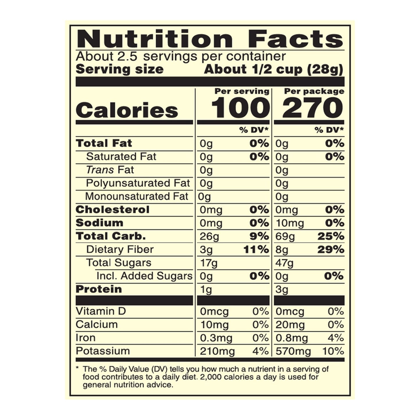 Bare Fruit Cinnamon Banana Chips - 2.7 Oz Pack of 12