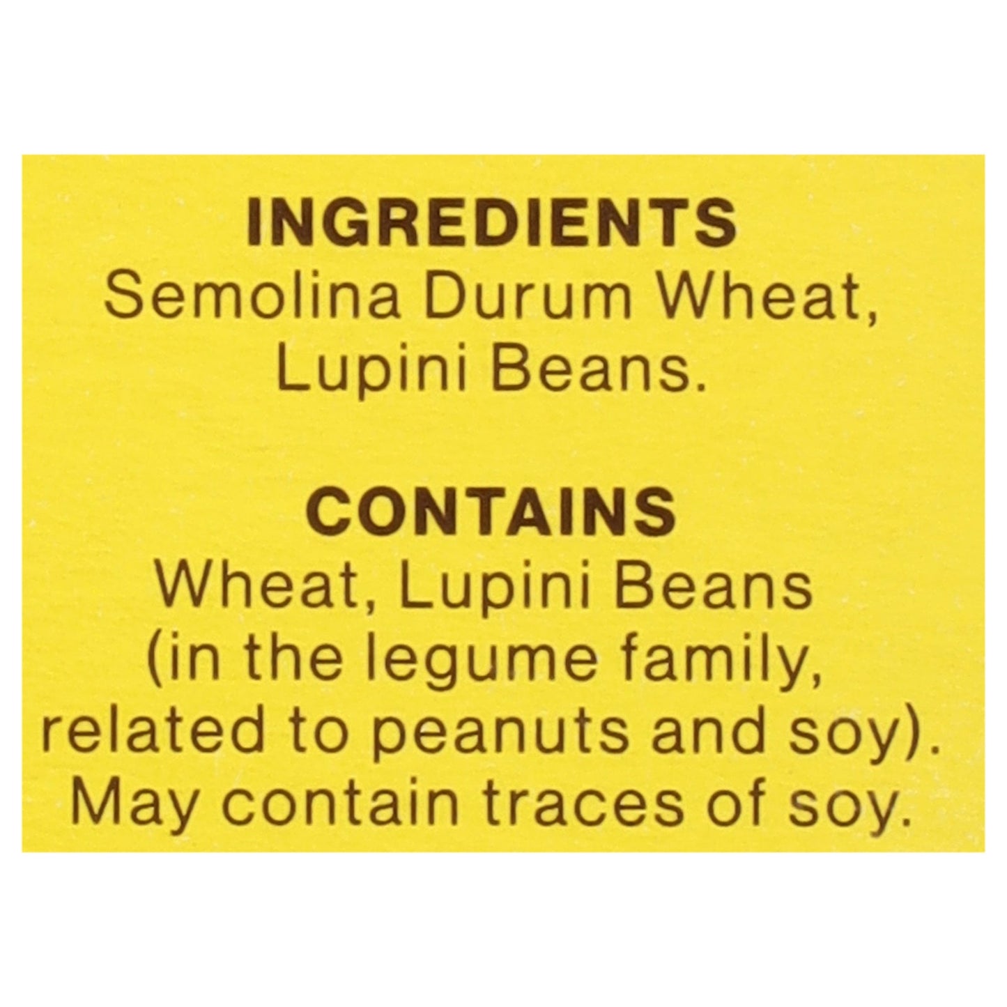Brami Pasta Semo Lupini Crispy Macaroni - Case of 8 (8 x 12 oz.)