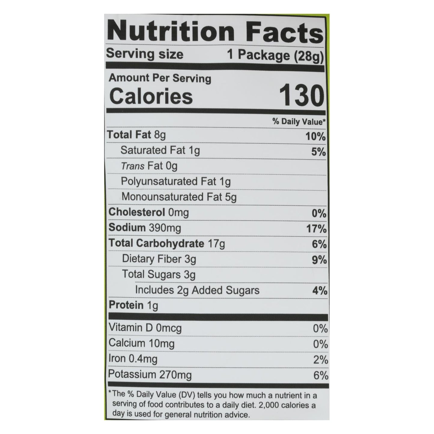 Branchout Sea Salt Avocado Chips - Case of 8 - 1.3oz Bags