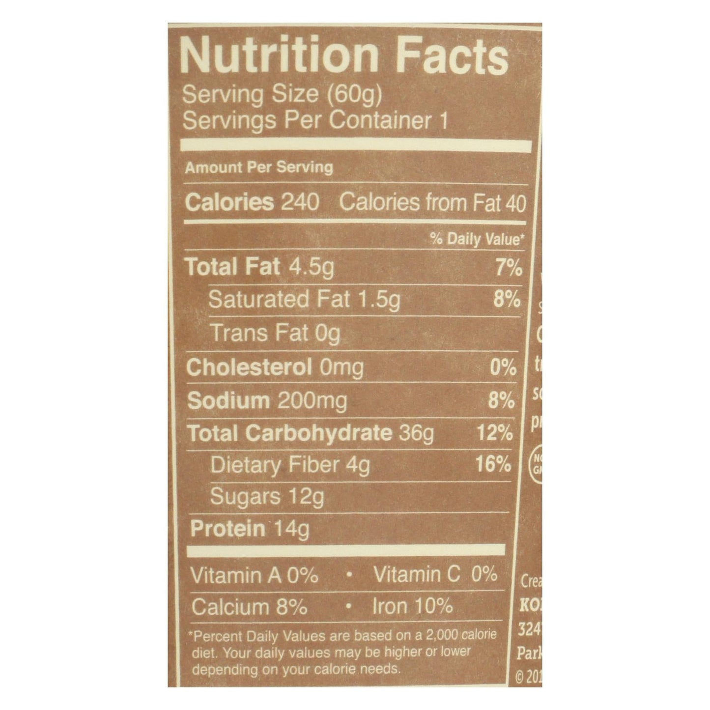 Kodiak Cakes Oatmeal, 2.12 Oz (Case of 12)