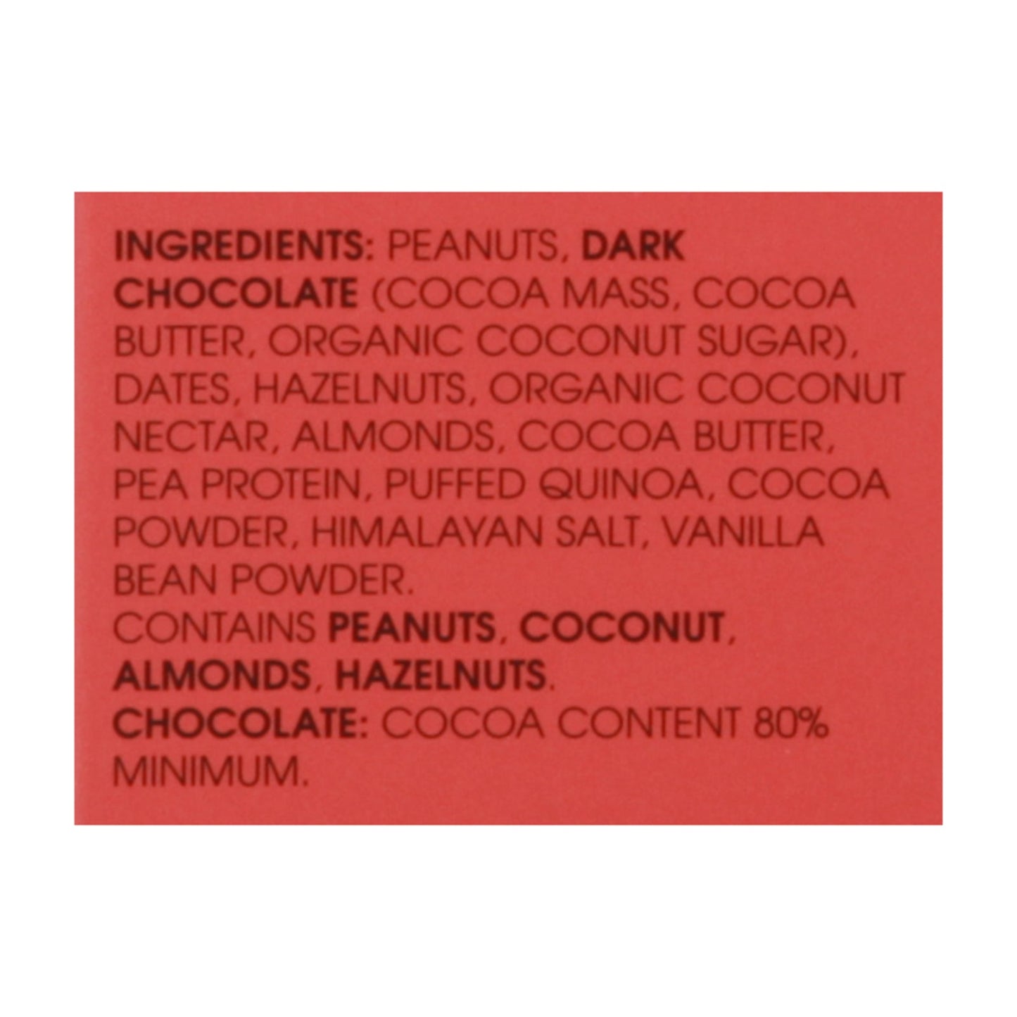 Freakin Wholesome Bites Peanut Butter Dark Chocolate - Case of 10 - 2.82 Ounces