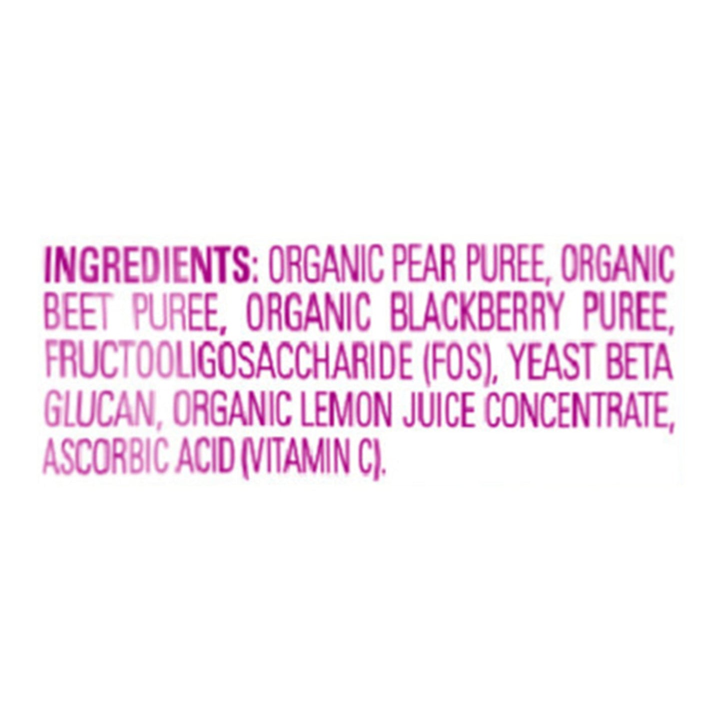 Happy Tot Sprouted Beluga Organic Baby Food Pear Beet Black Case 16 (4 Ounce)