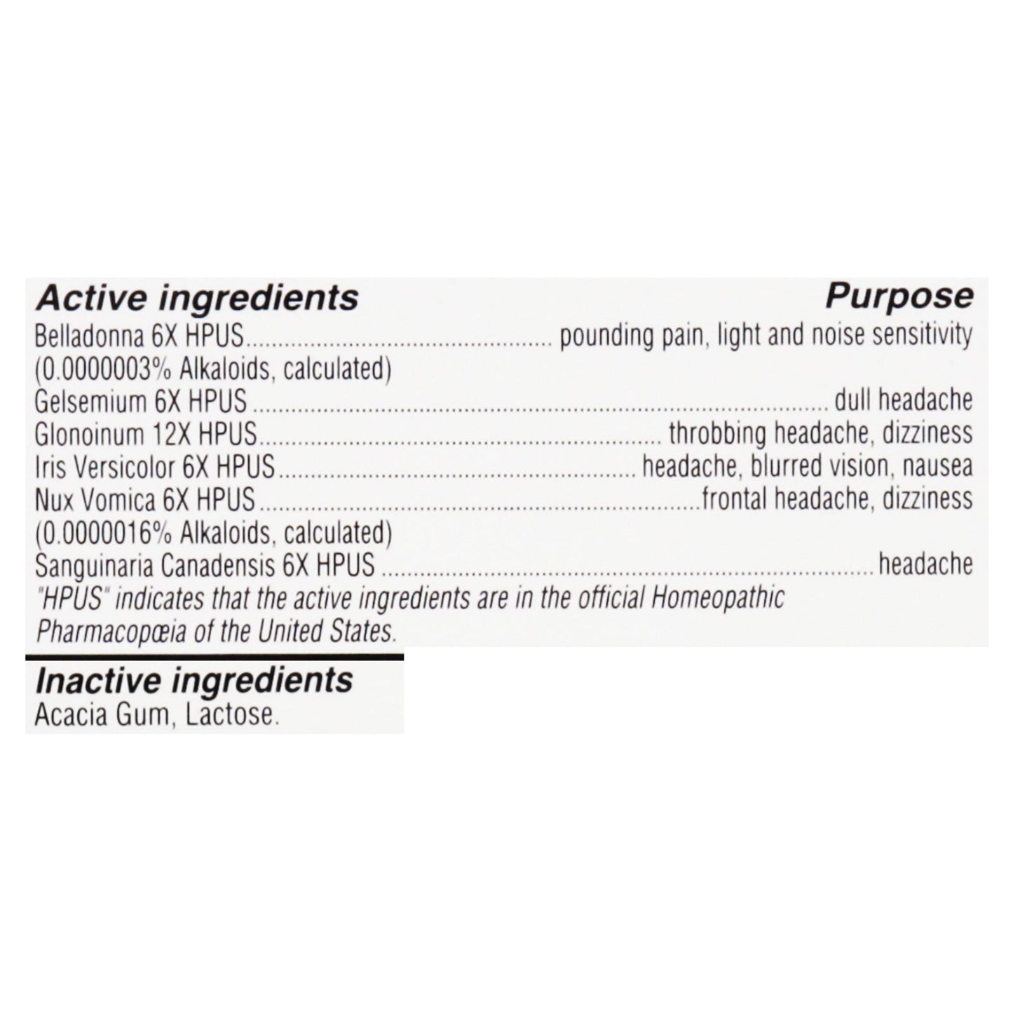 Hyland's Homeopathic Migraine Relief Tablets, 100 ct (Pack of 3)